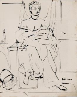 Untitled (seated figure)