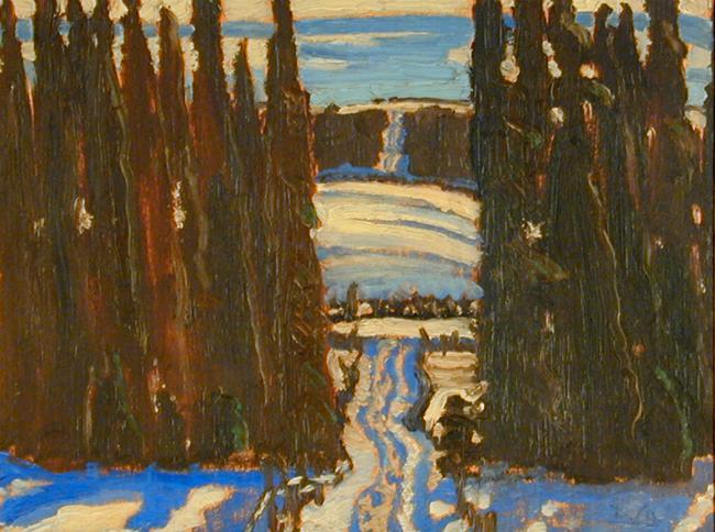 Winter Road Thro' the Bush